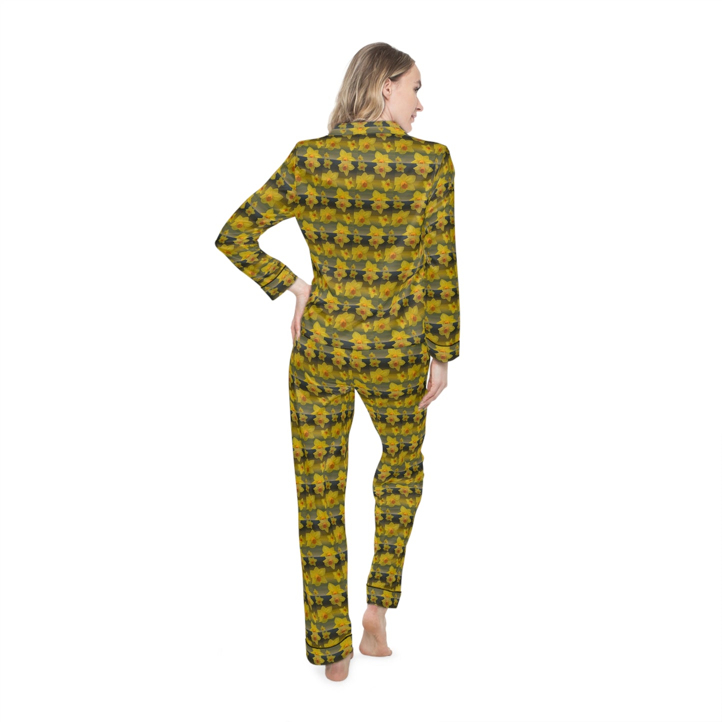 Daffodils Women's Satin Pajamas