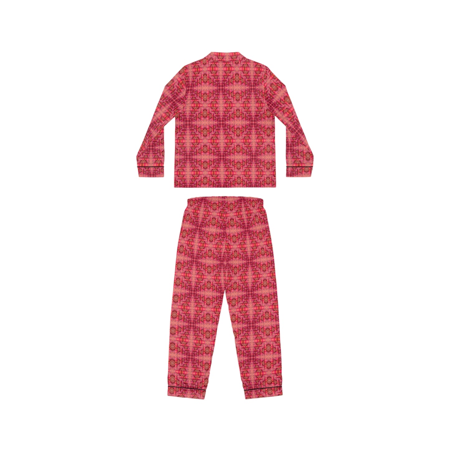 Shocking Pink Satin Pajamas